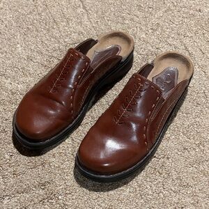 Clarks Brown Leather Women's Loafers